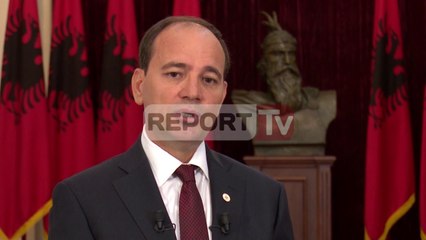 Report TV - Fjalimi i fundit i Nishani: Nder  për mua që i shërbeva Shqipërisë