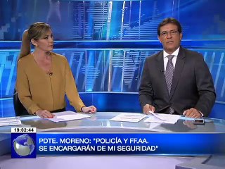 Presidente Moreno reiteró que la Policía Nacional y FF.AA. se encargarán de su seguridad