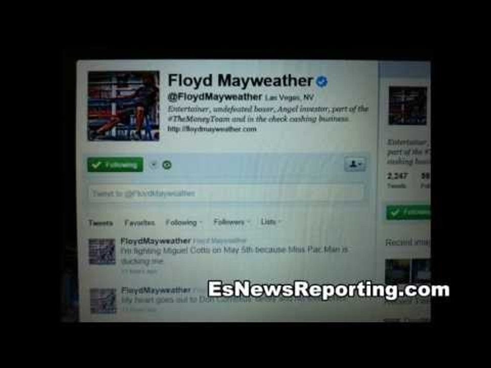 Mayweather: Fighting Cotto Because Miss Pac Man Is Ducking Me