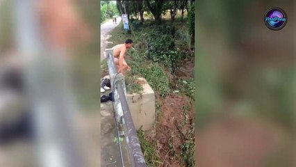 Man Jumps In River To Rescue Drowning Dog