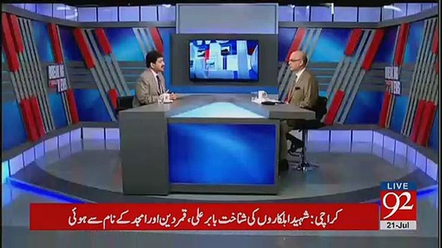 Watch Hamid Mir & Waseem Badami's Reponse on Nawaz Shraif Disqualification and Grouping in PML-N