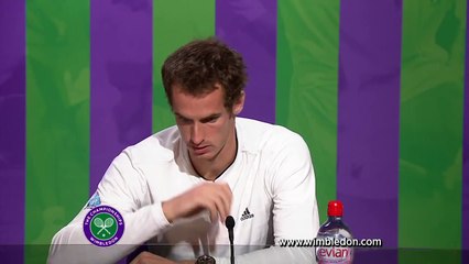 Wimbledon 2012: Andy Murray talks to the media