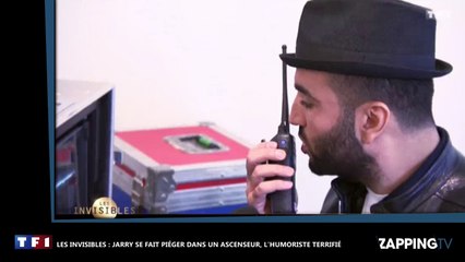 Les invisibles : Jarry se fait piéger dans un ascenseur, l'humoriste terrifié