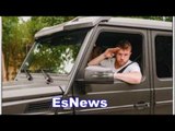 CANELO Chilling In His $1.3 Million Mercedes-Benz BRABUS G63 6x6 - EsNews Boxing