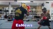 Raushee Warren Drops Sparring Partner - Fights on Broner vs Garcia Card EsNews Boxing