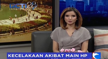 Asyik Main HP, Pelajar SMA Tabrak Bus Hingga Pingsan