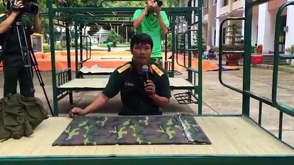 Hướng dẫn xếp chăn màn theo phong cách quân đội