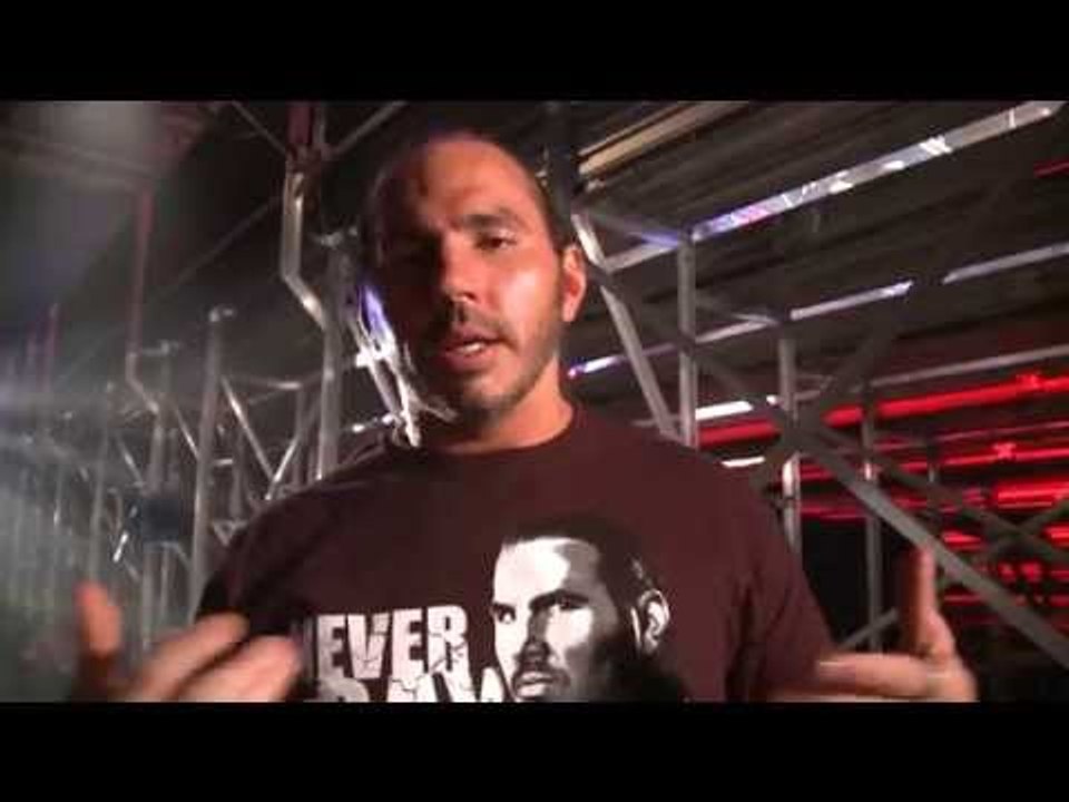 Matt Hardy Before The #1 Contenders Table Match