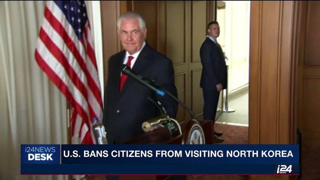 i24NEWS DESK | U.S. bans citizens from visiting North Korea | Friday, July 21st 2017
