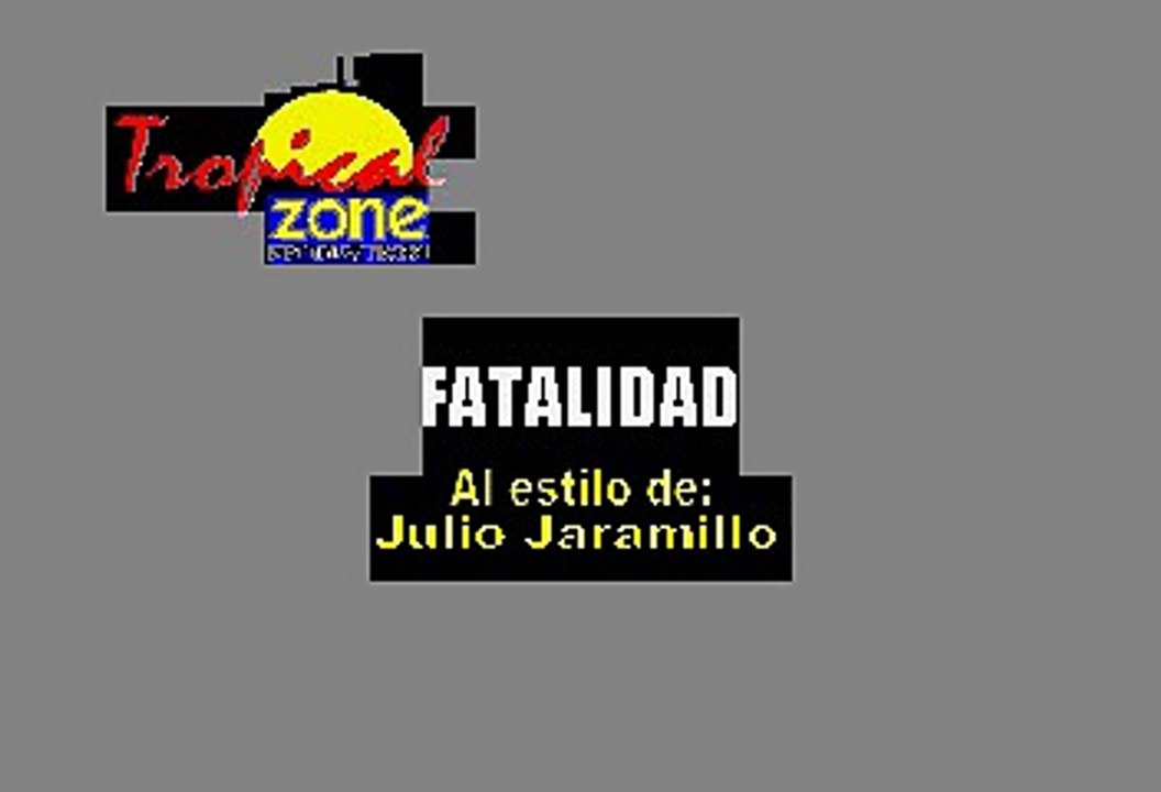 Fatalidad - Julio Jaramillo (Karaoke)
