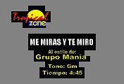 Grupo Mania - Me Miras Y Te Miro (Con Voz) (Karaoke)