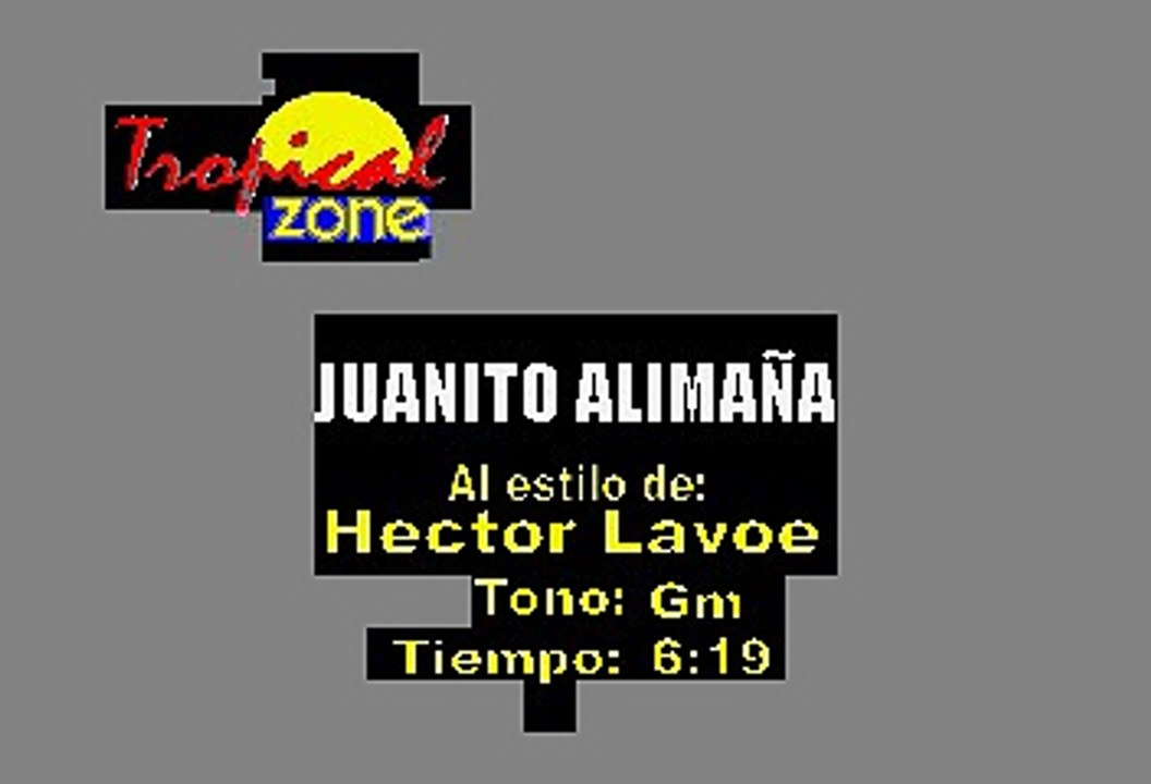 Juanito Alimaña - Hector Lavoe (Karaoke)