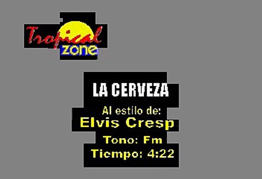 La Cerveza - Elvis Crespo (Karaoke)