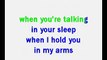 Romantics - Talking in your sleep (Karaoke)
