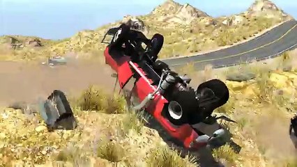 Video herunterladen: BeamNG Drive Realistic High Speed Crashes #11