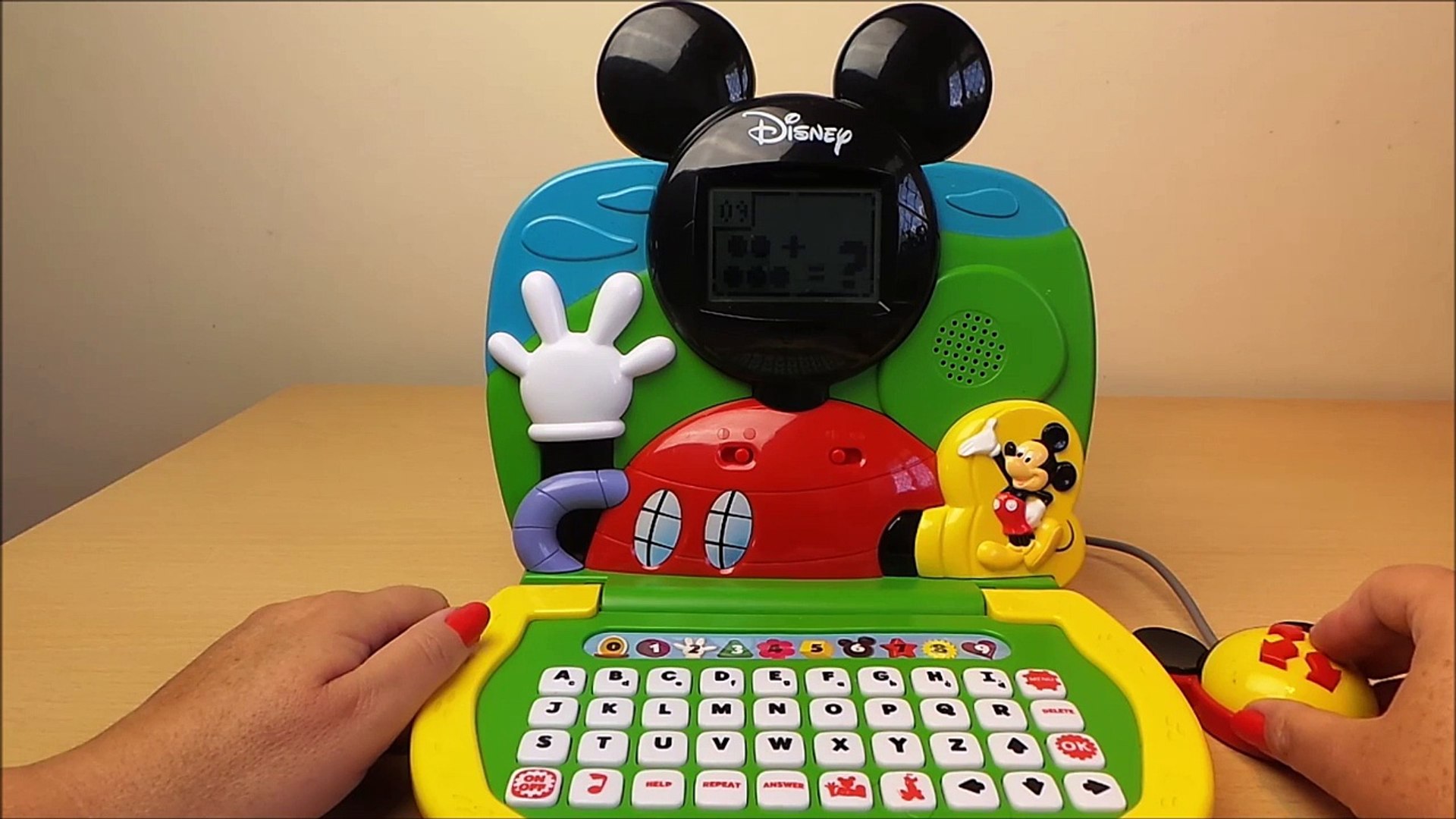 Worlds Best Disney Mickey Mouse preschool toy laptop computer ABC 123 learn  english - Vidéo Dailymotion
