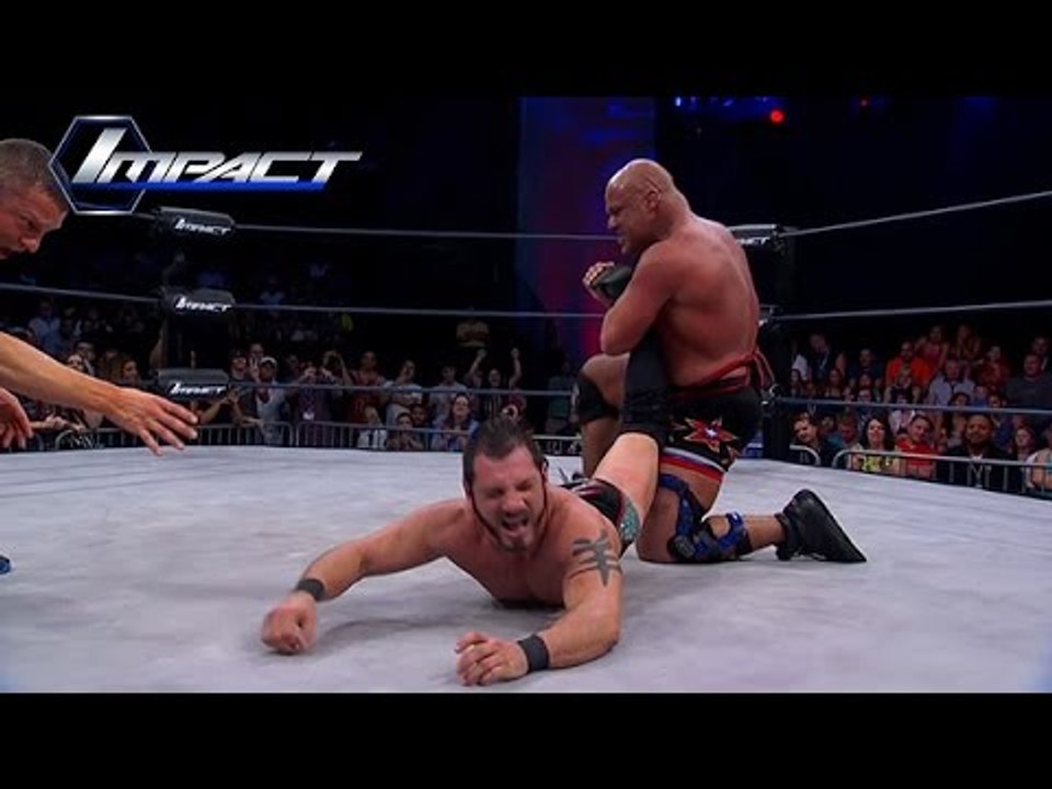 Austin Aries Faces Kurt Angle For the World Title (Jun. 10, 2015)
