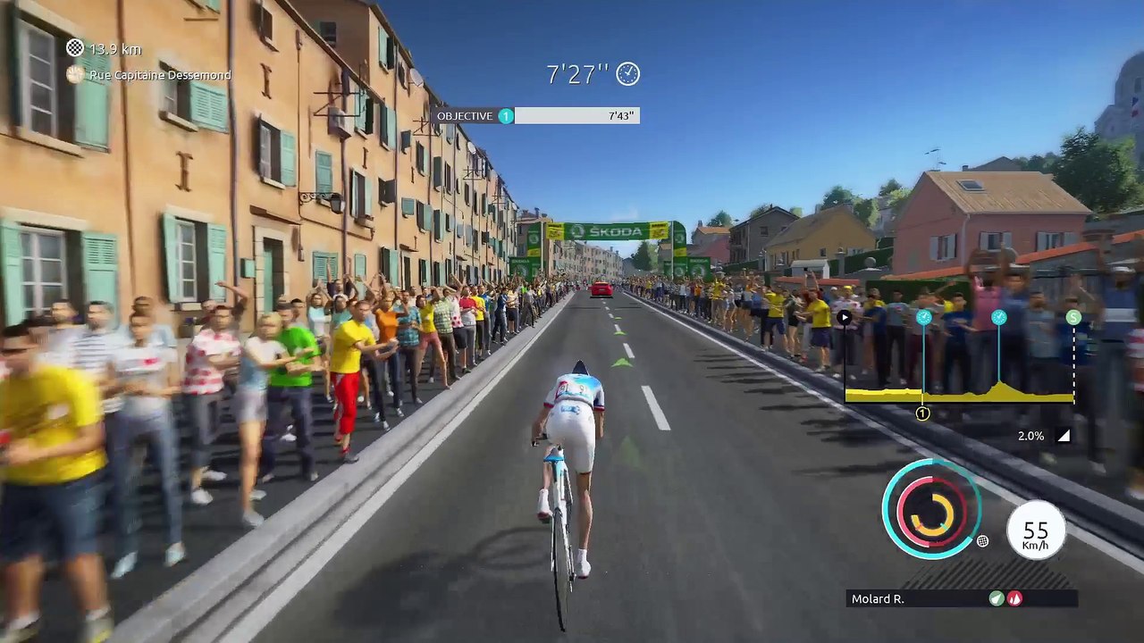 Tour de France 2017: Marseille, Stage 20, contre-la-montre, FDJ Française des Jeux, Rudy Molard, PS4