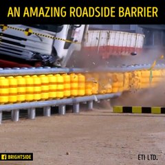 Bright Side - An amazing roadside barrier..This could save so many lives!