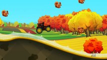 Niños para Correr en un tractor de la historieta del tractor sobre dibujos animados para niños coches divertidos