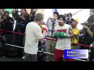 Manny Pacquiao to Floyd Mayweather: Lets Fight End of May