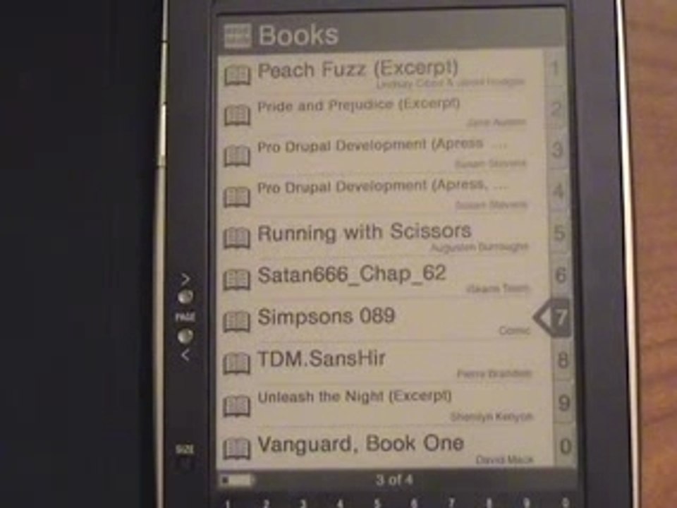 Test du Sony Reader PRS-500