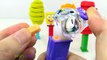 Learn Colors Play Doh Pop Ups Candy Surprise Toys PEZ Eggs Body Paint Finger Family Nurser