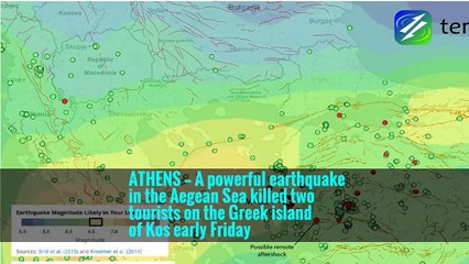 Earthquake in Aegean Sea Kills 2 Tourists