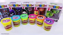Teen Titans Go! Play-Doh Surprise Eggs Tubs Dippin Dots Gumballs Candy Toy Surprises! Lear
