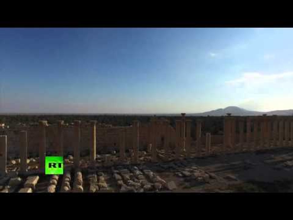 Bird-eye view: Ancient Palmyra liberated from ISIS