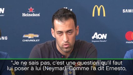 Barça - Busquets : "Seul Neymar connaît la suite"