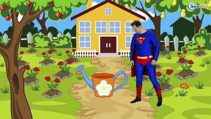 Rain Rain Go Away Nursery Rhyme With Lyrics by Spiderman - Cartoon Animation Songs for Kids