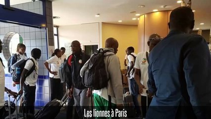 Première séance d'entrainement des Lionnes à Paris