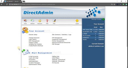 Create email forwarders in DirectAdmin