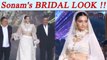 Sonam Kapoor looks STUNNING in WHITE GOLDEN bridal Lehenga; Watch video | FilmiBeat