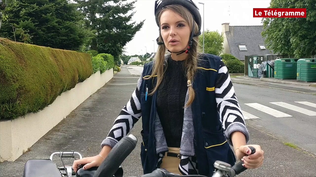 Loudéac. Cet été, Chloé remplace le facteur à vélo