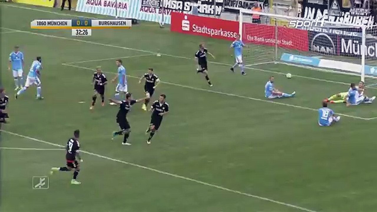 1860 München 0:1 Burghausen (German Regionalliga (Bavaria) 21 July 2017)