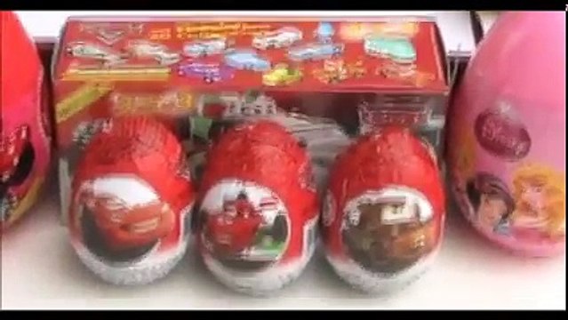 33 Surprise Eggs Kinder Surprise Spongebob Mickey Mouse Disney Pixar Cars Eggs