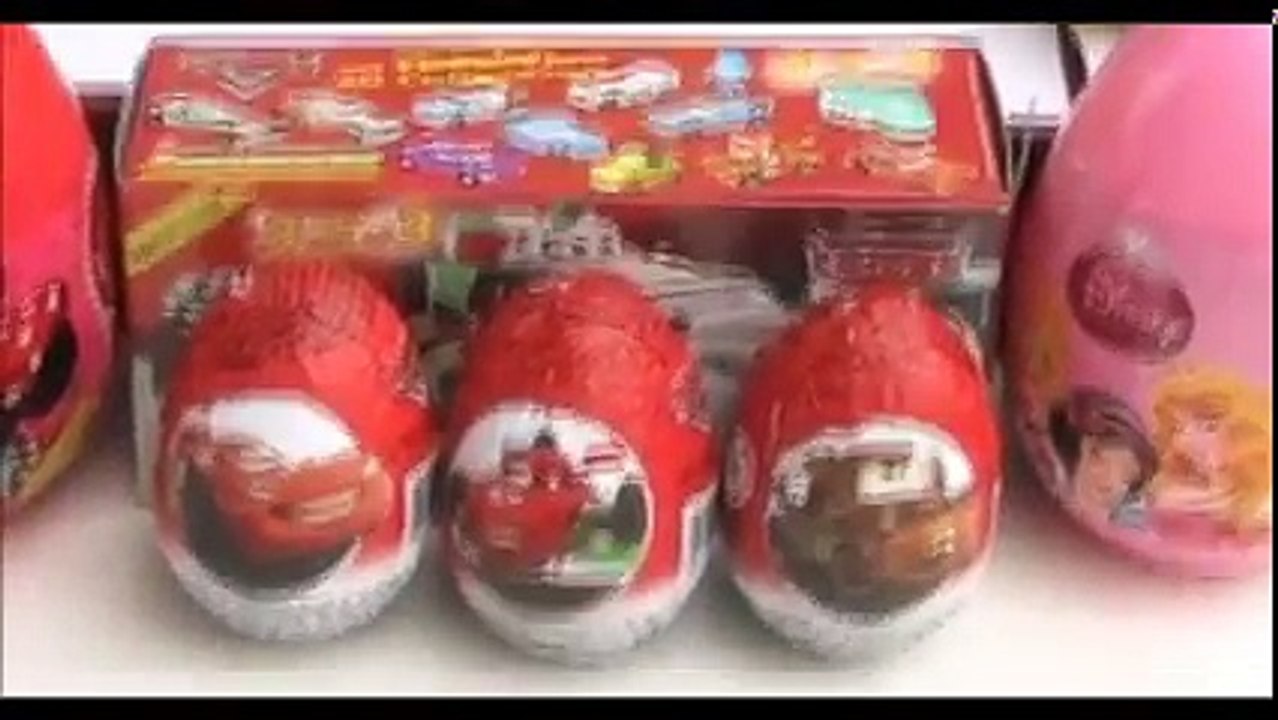 33 Surprise Eggs Kinder Surprise Spongebob Mickey Mouse Disney Pixar Cars Eggs