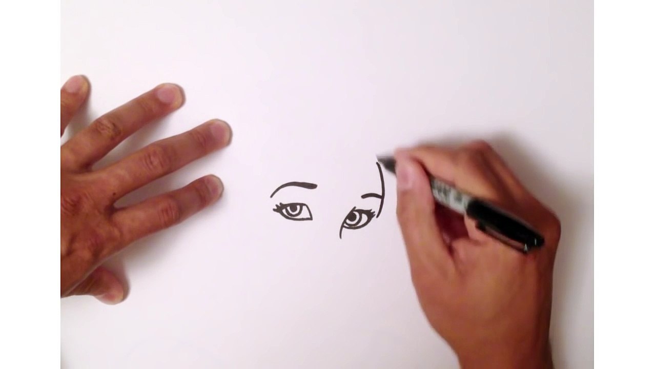 How to draw Cinderella - Easy step-by-step drawing lessons for kids