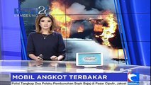 Mobil Angkot Hangus Terbakar di Jalur Semarang-Solo
