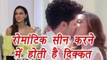 Sana Khan feels UNCOMFORTABLE while doing ROMANTIC scenes; Watch Why | FilmiBeat