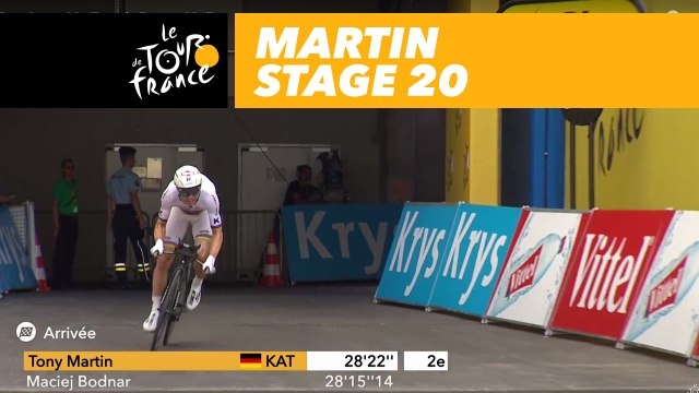 L'arrivée de Martin / Martin's finish - Étape 20 / Stage 20 - Tour de France 2017