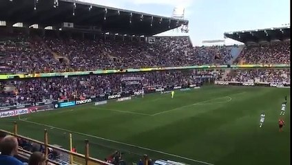 Adeptos do Brugge homenagearam Yeray, jogador do Bilbao com cancro