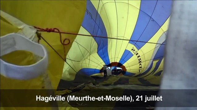 Premier envol en masse de montgolfières en Lorraine