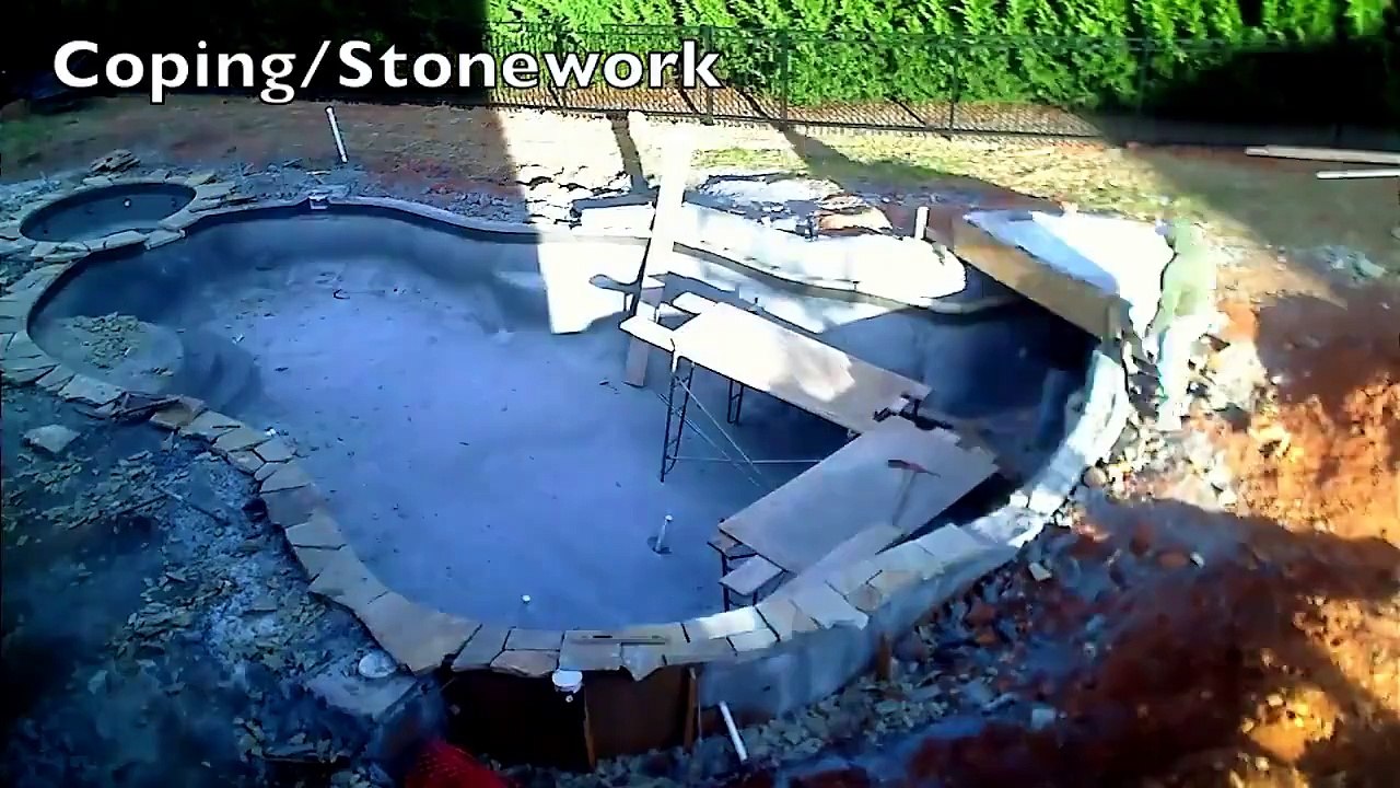 Cet été on fait la piscine... Timelapse de la construction d'une piscine