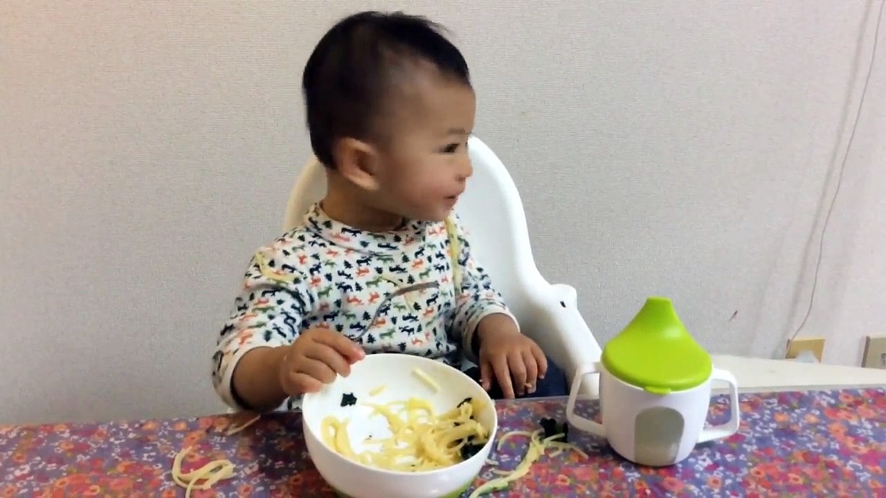 スパゲッティうまく食べれるかな★おかあさんといっしょにあそぼ！いないいないばあっわ～お！