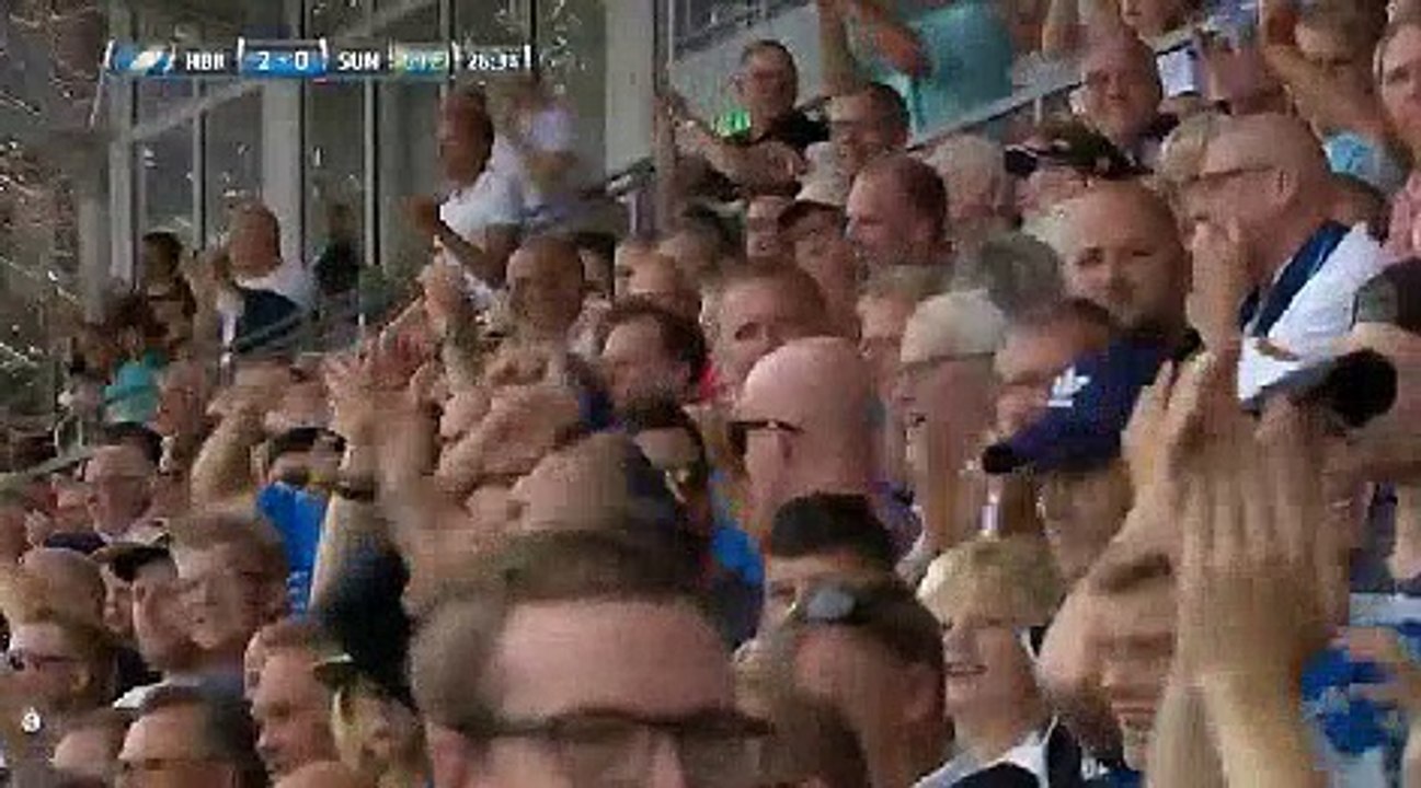 Johan Oremo scores in the match Halmstad vs Sundsvall