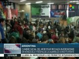 Cumbre social del Mercosur rechaza injerencismo en Venezuela