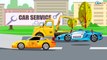 Yellow & Red Racing Cars w Police Car - The Big Race in the City of Cars +1 HOUR Kids Video Cartoon